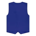 thumbnail image 6 of Bainana Boys Formal Vest For Kids Solid Color Sleeveless V Neck Button Down Tops Elegant Casual Big Child Speech Performance Party Jacket Blue Size 5-6 Years, 6 of 6