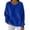 Blue, variant on Women's Solid Color Double-Sided Fleece Crew Neck Sweatshirt, Soft Plush Pullover with Pockets, Cozy Casual Loungewear, Comfortable Long Sleeve Top, No Hood Everyday Wear Pink S