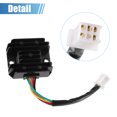thumbnail image 5 of Voltage Regulator Rectifier for ATV for CG 125cc 200cc 250cc GY6 125cc Metal Plastic Rubber Black 1 Pcs, 5 of 6