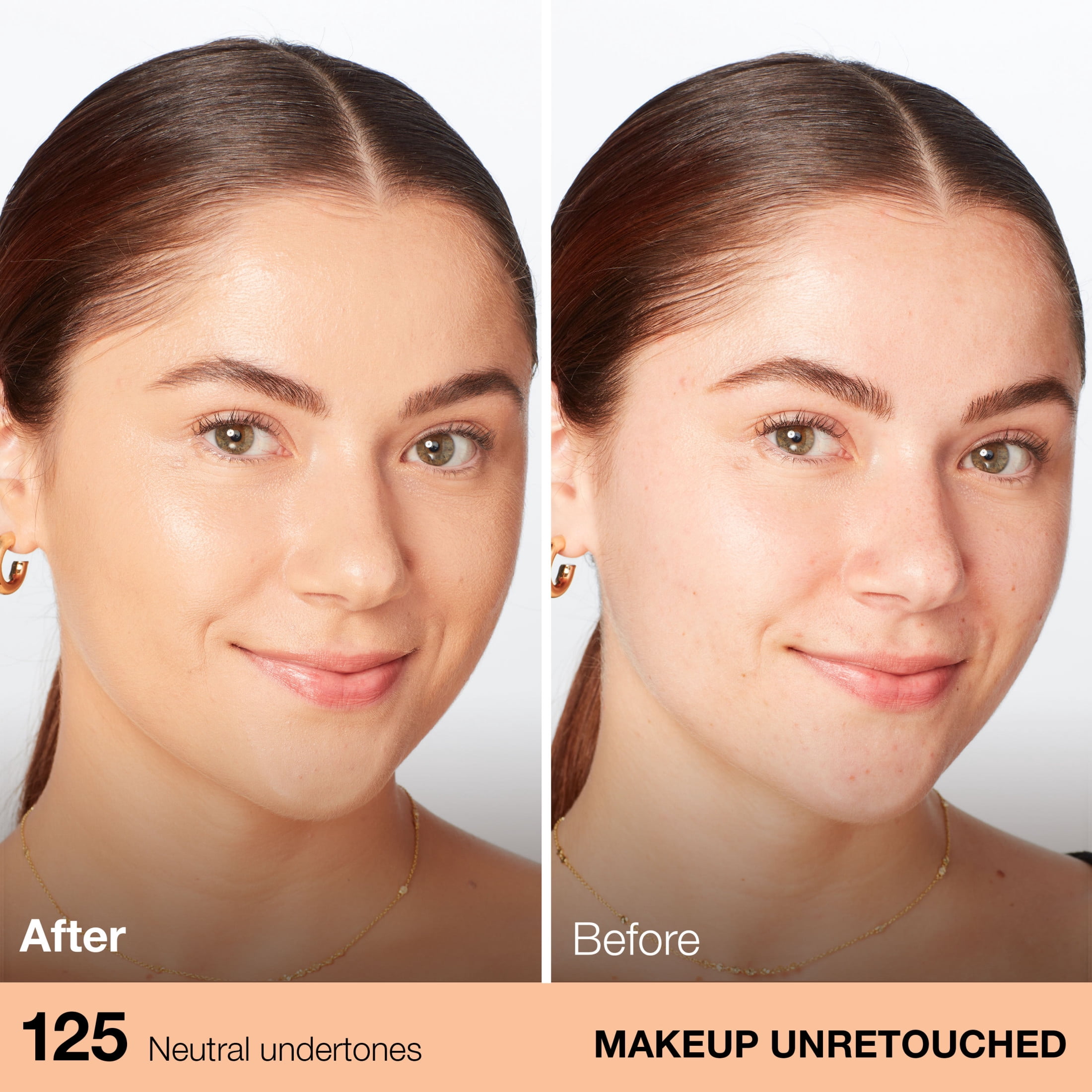 (2 pack) Maybelline Fit Me Dewy and Smooth Liquid Foundation, SPF 18, 125 Nude Beige, 1 fl oz