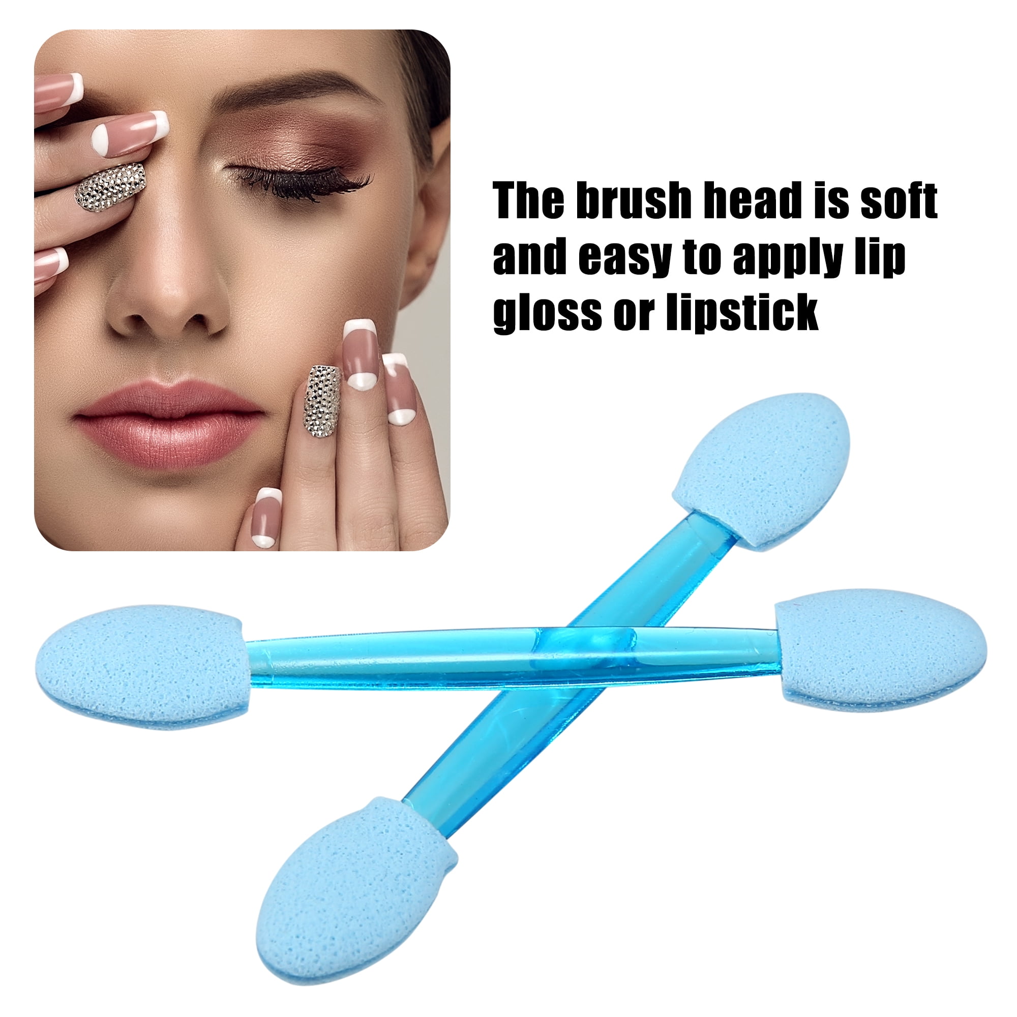 Unique Bargains 50 Pcs Dual Sides Eye Shadow Sponge Applicators