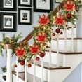 thumbnail image 4 of Wisolt Artificial Poinsettia Christmas Flowers. Red & Gold, 20 Pcs. for Indoor Decor., 4 of 6