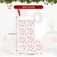 thumbnail image 4 of Yiaed Tulips Flowers Print Christmas Stockings, Christmas Stockings Hanging Ornaments, Christmas Stockings for Family Christmas Holiday Decorations, 4 of 7