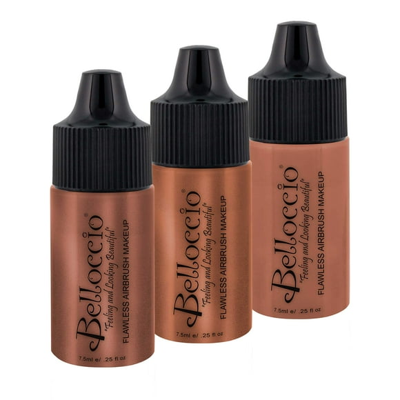 Belloccio Radiant Bronzer & Charming Lily Champagne Shimmer Makeup Trio Sample Blush Set