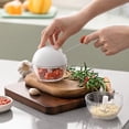 thumbnail image 5 of Triturador de cocina, cortador de ajo multifuncional, herramienta de cocina, triturador de ajo manual, licuadora de frutas y verduras, extractor, mini suministro de cocina para alimentos, 5 of 5
