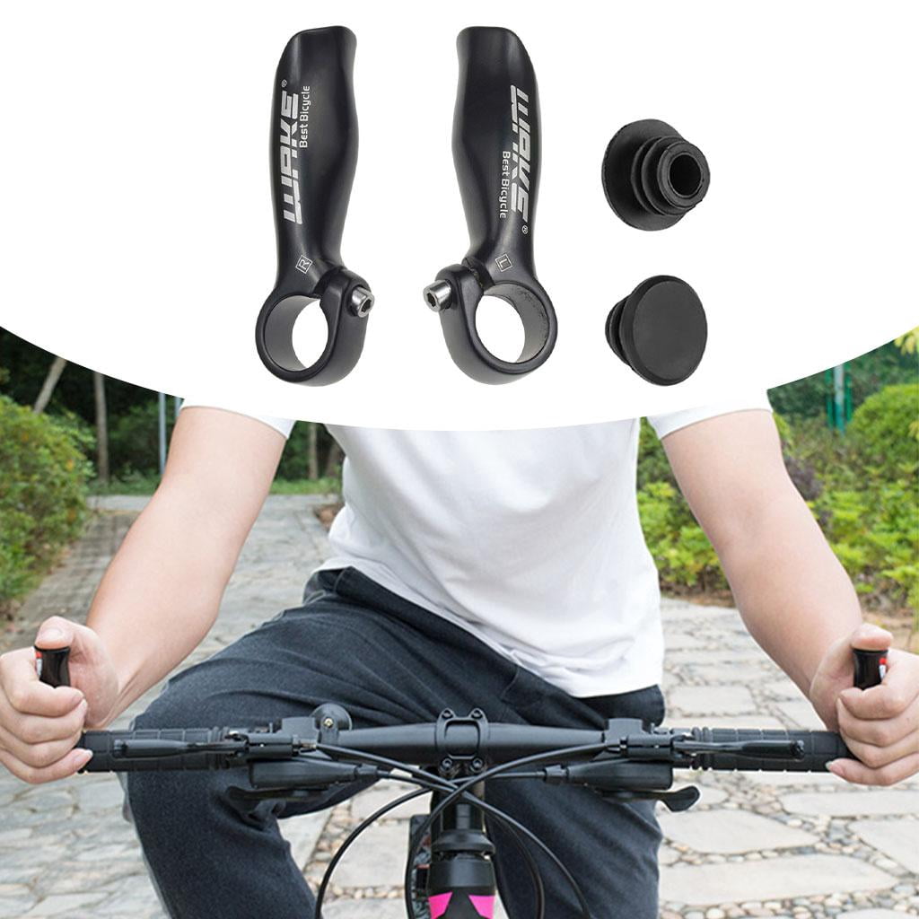 2pc MTB Handlebar Ends Mountain Bike Part Bicycle Handle Bar 22.2mm Carbon Fiber