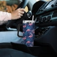 thumbnail image 4 of Cute Flamingo Lover 40oz Tumbler With Handle Gifts For Teacher Gym Wine Tumbler For Office, 4 of 6