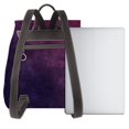 thumbnail image 3 of Easygdp Black Dark Blue Purple Mochila de Cuero para Mujeres, Bolso de Hombro, Bolsos de Mano de Moda para Trabajo y Viajes, 3 of 4