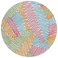 thumbnail image 2 of Addison Rugs Chantille Indoor/Outdoor Transitional Floral White Washable Round Rug, 8' x 8', 2 of 6