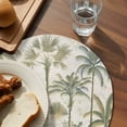 thumbnail image 3 of Palm Tree Round 13 Inch Placemats Set of 2, Sage Green Tropical Nature Plant Watercolor HeatResistant Non Slip Place Mats for Dining Table, Wipeable Braided Kitchen Table Mats for Housewarming, 3 of 9