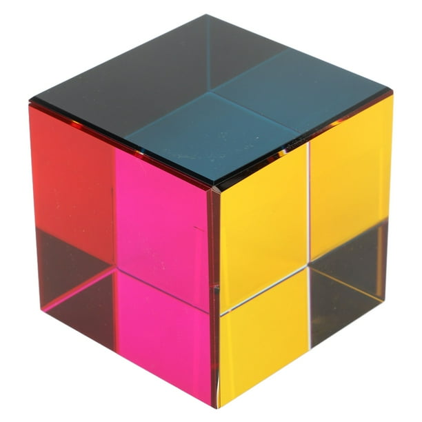 Cubo de colores para mezclar, cubo de colores óptico de 6 colores, cubo óptico prismático creado para el futuro