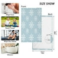 thumbnail image 6 of Yayeee 100% Cotton Hand Towels for Bathroom 16" x 28" Soft Absorbent Kitchen Towel, Gray Snowflake, 6 of 7