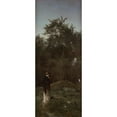 thumbnail image 3 of Witold Pruszkowski 10x18 Black Modern Framed Museum Art Print Titled - Dusk (1881), 3 of 5