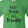 thumbnail image 4 of Inktastic Part Irish All Trouble St. Patrick's Day with Green Clovers Youth T-Shirt, 4 of 5