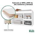 thumbnail image 3 of Cama Individual KingsHouse Escritorio Cajones Litera Base Blanco, 3 of 8