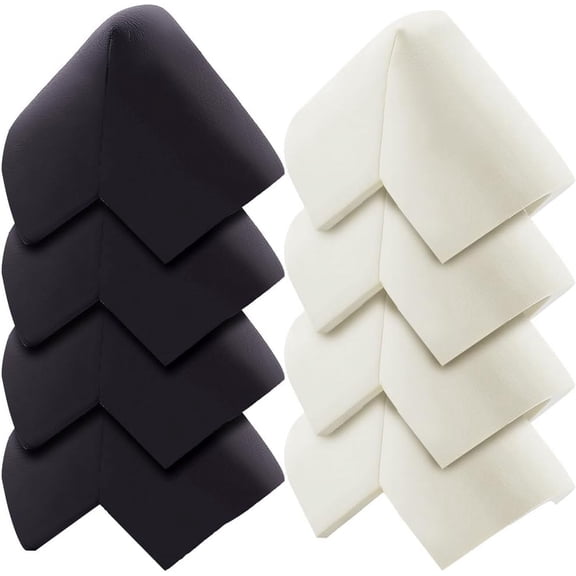 8Pcs Rubber Corner Guards Safety Corner Protectors Table Corner Cushion Soft Foam with Strong Adhesive Safety for Corner Table Multi-color