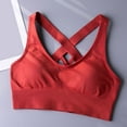thumbnail image 7 of COMVALUE Women's Seamless Sports Style Bra Crop Top Vest Stretch Shapewear (Red, XL), 7 of 7