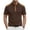 Brown, variant on Men's Short Sleeve Cuban Guayabera Shirt Breathable Fabric Summer Beach Hippie Casual Stylish Top 2026 Fashion