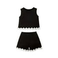 thumbnail image 5 of BOBOGOJP Girls Summer Clothes Sets Ruffle Sleeveless Matching Outfits Size 4-13 Year Old Black for Size 11-12 Years, 5 of 5