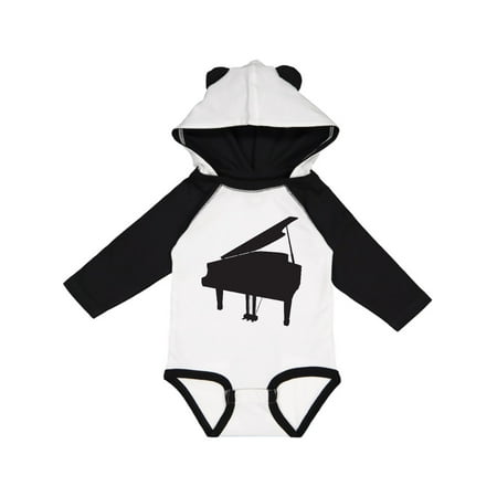 

Inktastic Piano Silhouette Gift Baby Boy or Baby Girl Long Sleeve Bodysuit