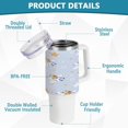 thumbnail image 4 of GZHJMY Cute Dog Airplane Stainless Steel Vacuum Insulated Mug, Insulated Straw Mug with Handle, Reusable Insulated Travel Mug, 4 of 7