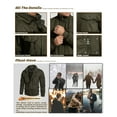 thumbnail image 4 of TACVASEN Men's Winter Bomber Jacket Fleece Lined Thick Cargo Coat Sherpa Trucker Military Jacket Field Stand Collar Zipper Outwear Jacket with Multi Pockets for Casual Work, 4 of 6
