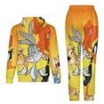 thumbnail image 2 of Cartoon Looney Tunes Unisex Hoodies And Sweatpants Set Sweatshirts Jogger Pants Hooded Hoody Tracksuits Set Suit Winter Daily Adult Sweatsuit 2 Pcs, 2 of 9