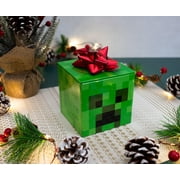 Minecraft Creeper Tin Storage Box Cube Organizer with Lid | 4 Inches