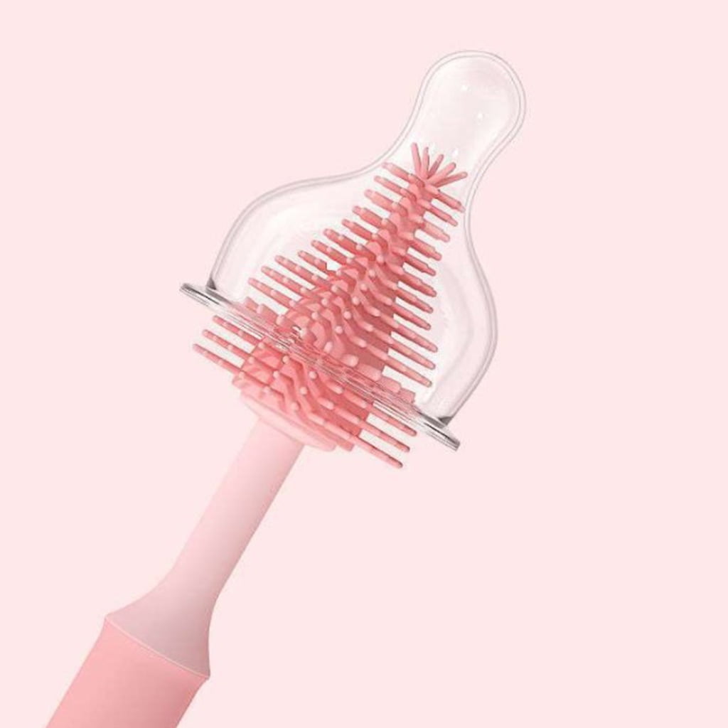 3Pcs Nipple Brush Cleaner Reusable Water Bottle Brush with Sturdy Bristle