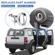 thumbnail image 5 of 1 Pair Car Interior Door Handle for Dodge Nitro 2007-2011 68004828AA 68004829AA Door Handle Satin Chrome, 5 of 5