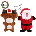 thumbnail image 1 of 2PCS Christmas Pet Toy Cute Interactive Squeaky Pet Teething Toy Dog Bite Toy, 1 of 10