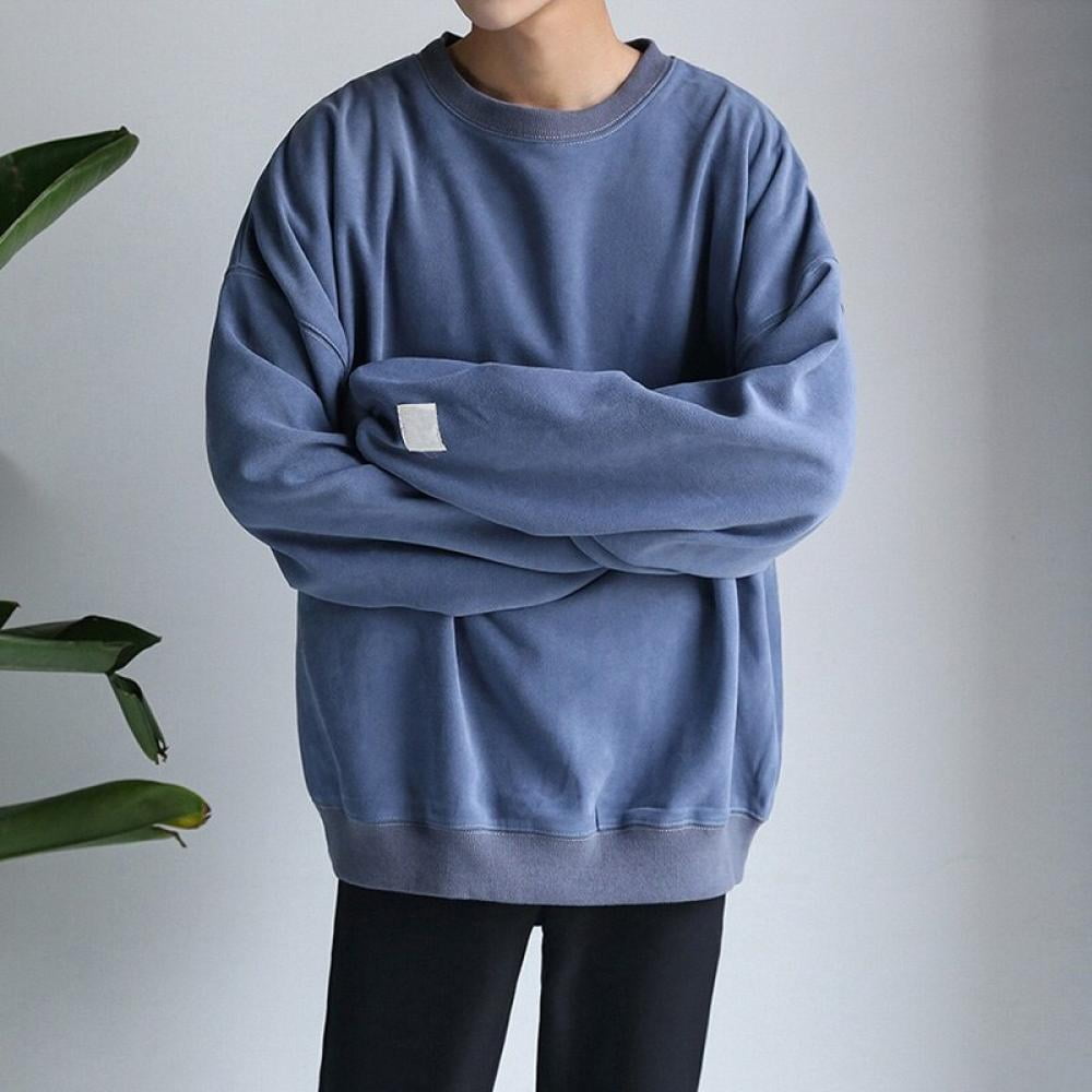 Men's Authentic Sweatshirt,Long Sleeve Crew Neck Pullover O