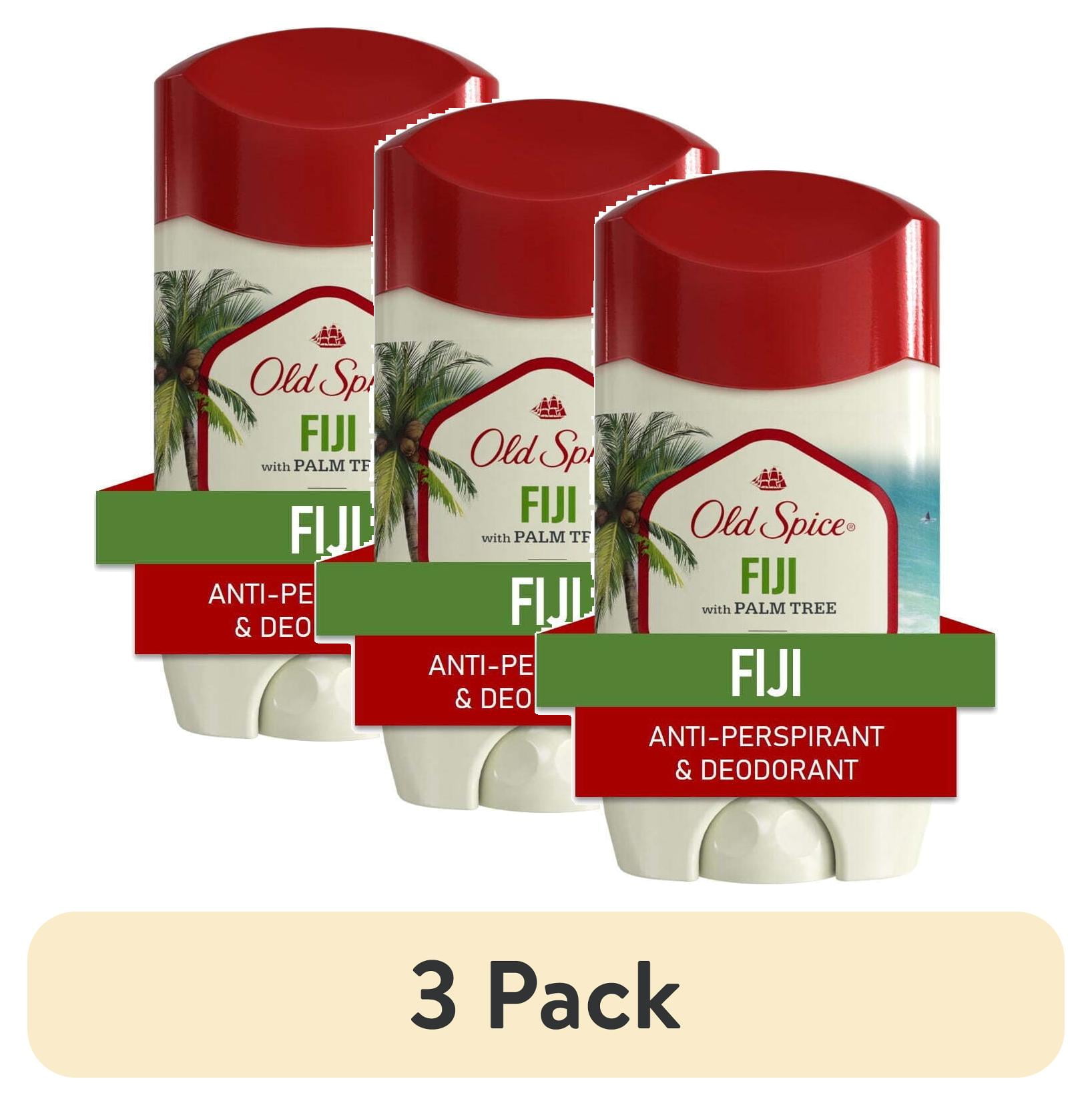 (3 pack) Old Spice Men's Antiperspirant & Deodorant, 24/7 Sweat Protection, Fiji with Palm Tree, 2.6 oz