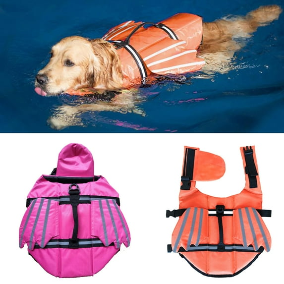 SPRING PARK Breathable Dog Life Jacket Reflective Design Life Vest for Dogs, Safety Lifesaver with High Buoyancy and Lift Handle for Small and Medium Breeds