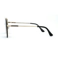 thumbnail image 4 of Mens Airforce Double Metal Bridge Rimless Officer Sunglasses Gold Green, 4 of 4