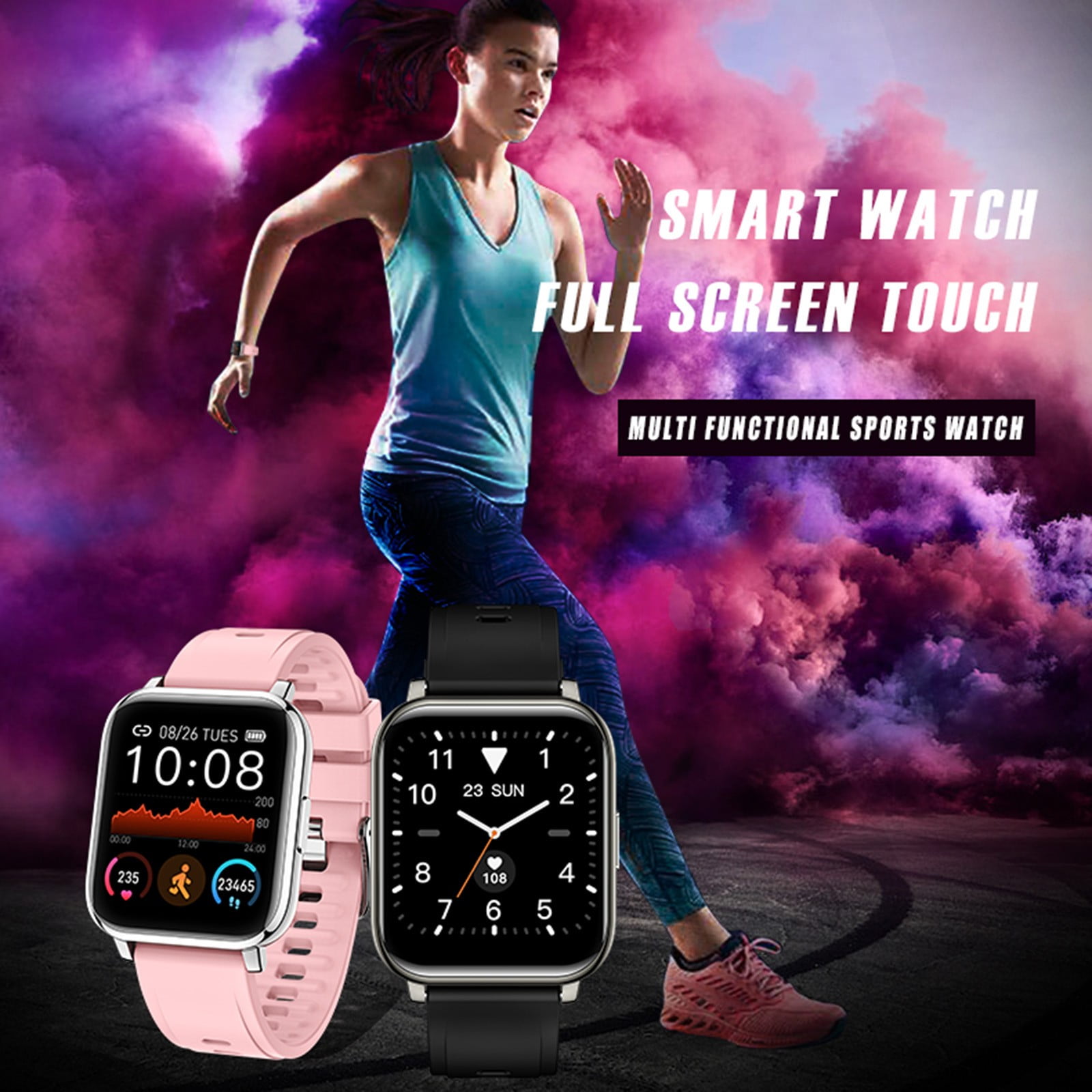Mega Discount Smart Watch Fitness Watch Smartwatch Step Counter Sport Running Watch Rwvbm Walmart