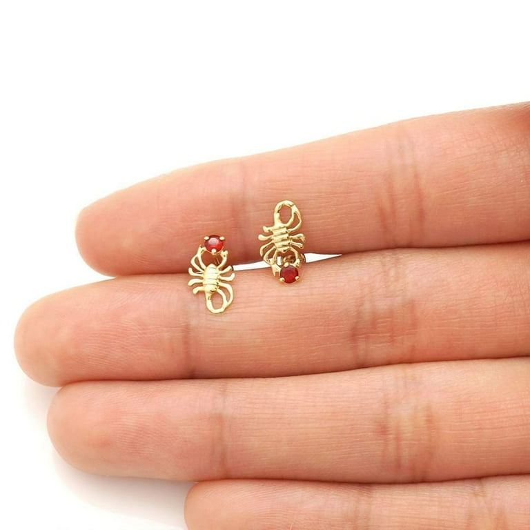 Gold clearance scorpion earrings