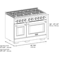 thumbnail image 7 of Zline Sgrz-Wm-48-Mb Autograph Edition 48" Wide 6.7 Cu. Ft. Free Standing Gas Range -, 7 of 7