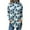 Royal Blue, variant on TQWQT Mock Turtle Necks Tops for Women Plus Size Floral Printed Tunic Top Long Sleeve Loose Fit Shirt Fall Mockneck T-Shirt Curved Hem Graphic Tee Black 2XL