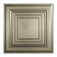 thumbnail image 3 of FASÄDE Traditional Style/Pattern 3 Decorative Vinyl 2ft x 2ft Lay in Ceiling Panel in Brushed Nickel (5 Pack), 3 of 6