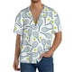 thumbnail image 1 of Balery Tennis Rackets And Balls Camisa Casual de Manga Corta con Botones para Hombre, Texturizada, Estilo Cubano, para Playa, Verano-Medium, 1 of 5