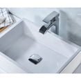 thumbnail image 3 of MissMin Square pop up drain without overflow chrome for risen bathroom vessel sink universal push button drain non-overflow match with rectanglar faucets, 3 of 5