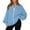 AJK36-Light Blue, variant on Zip Up Jacket No Hood Casual Spring Fall Casual Lightweight Oversized Bomber Jacket Women Hoodless Sweat Jacket Black L