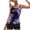 Purple, variant on ibuvkizy Women Bikini Swim Top Tankinis Swimsuits for Women Leaf Print Suspender With Chest Pad Swimsuit Shorts Two-piece Conservative Beach Swimsuit Padded Swimsuit Tops Ladies Girls Summer