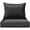 Black, variant on FKS LIFE Outdoor Patio Chair Cushions Set 24 L X 24 W X 4 H Waterproof & Fade Resistant Deep Seat and Back Cushions with Removable Covers Outdoor Seat Cushion Set for Chairs and Sofas