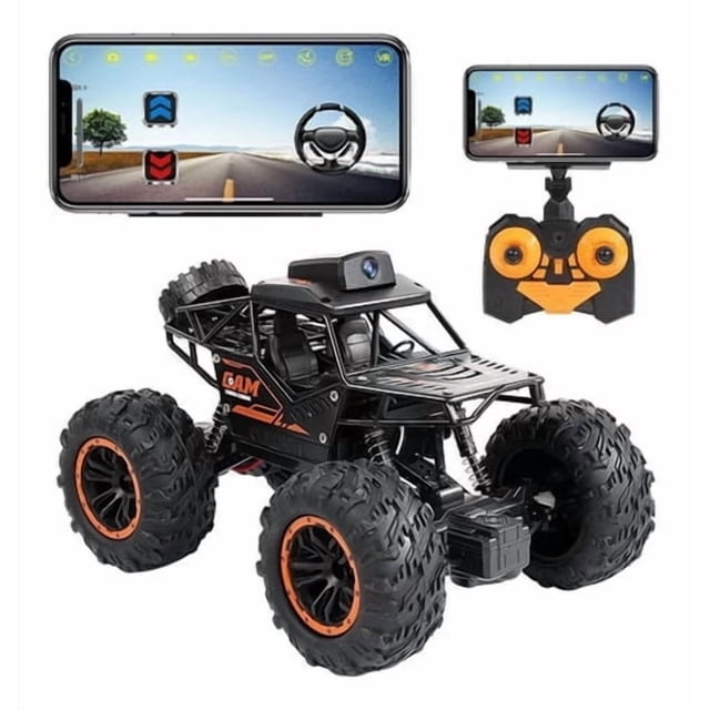 Coche de juguete 4x4 con control remoto con cámara HD WiFi 720P