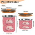 thumbnail image 3 of Food Storage Can - Keep Coffee Tea Flour & More Fresh - Ideal for Cereal Nuts & Pet Food White Fat Cat900ml, 3 of 9