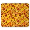 thumbnail image 1 of Autumn Mouse Pad, Shady Fall Oak Maple Tree Leaves on Faded Tones Seasonal Foliage Artwork, Rectangle Non-Slip Rubber Mousepad, Earth Yellow Marigold, by Ambesonne, 1 of 2