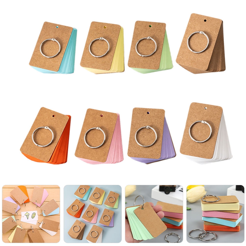 HOMEMAXS 2pcs 8 Books Office Notepads Memo Pads Lined Flash Cards Index Cards Pads for Study Learning