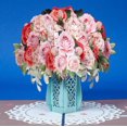 thumbnail image 4 of Pink Roses Pop Up Card, 4 of 9